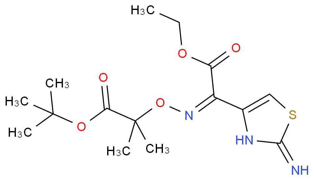 Ethyl 2-(2-aminothiazole-4-yl)-2-(1-tert-butoxycarbonyl-1-methylethoxyimino)acetate  