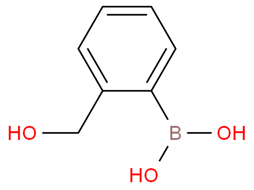 2-羟甲基苯硼酸化学结构式