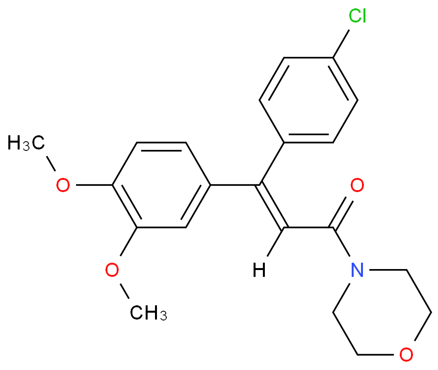 烯酰吗啉化学结构式