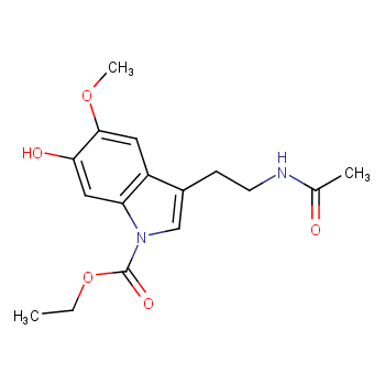 3-[2-(AcetylaMino)ethyl]-5-Methoxy-6-hydroxy-1H-indole-1-carboxylic Acid Ethyl Ester