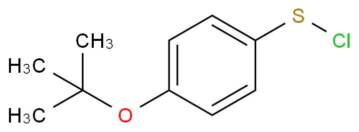 1-Tert-Butoxy-4-(chlorosulfanyl)benzene structural formula image