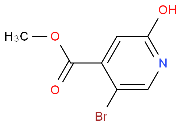 5-溴-2-羟基异烟酸甲酯化学结构式