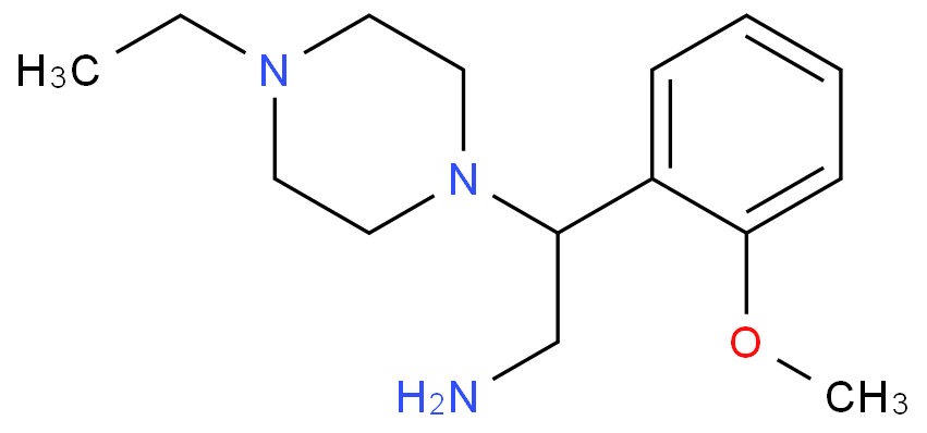 2-(4-ETHYL-PIPERAZIN-1-YL)-2-(2-METHOXY-PHENYL)-ETHYLAMINE