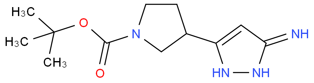 3-(3-amino-1H-pyrazol-5-yl)-1-pyrrolidinecarboxylic acid tert-butyl ester