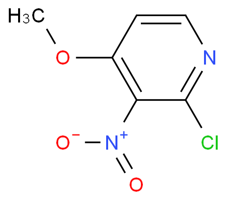 2-氯-4-甲氧基-3-硝基吡啶化学结构式