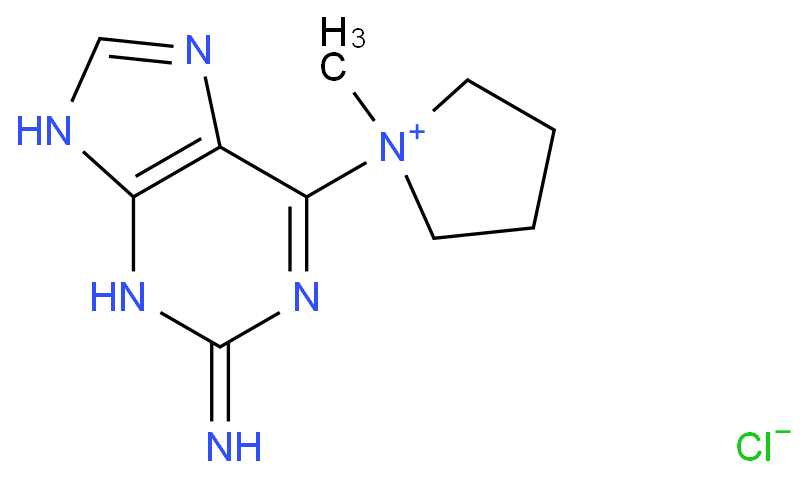 1-(2-AMINO-7H-PURIN-6-YL)-1-METHYL-PYRROLIDINIUM CHLORIDE