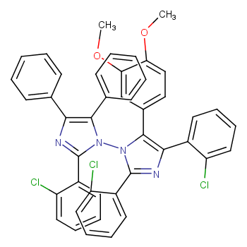 2,4-bis(2-chlorophenyl)-1-[2-(2-chlorophenyl)-4,5-diphenylimidazol-1-yl]-5-(3,4-dimethoxyphenyl)imidazole