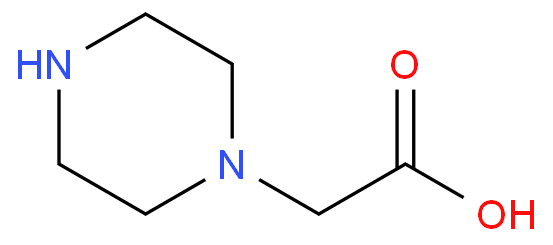 2-(哌嗪-1-基)-乙酸水合物化学结构式