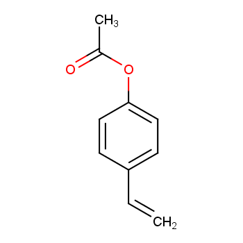 4-乙酰氧基苯乙烯化学结构式