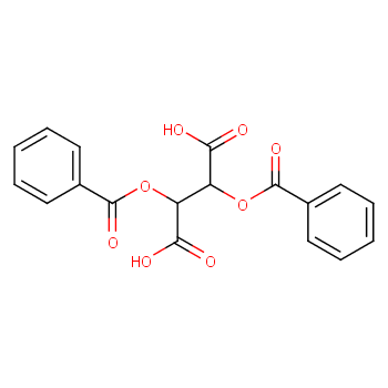 Dibenzoyl-L-tartaric acid structure