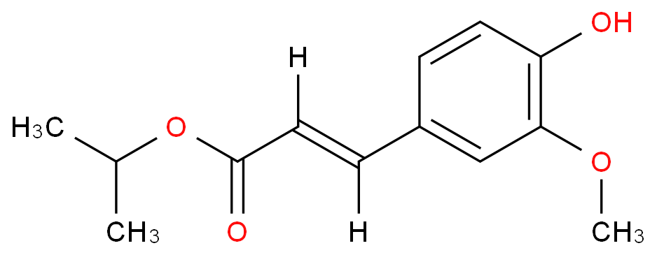 propan-2-yl (E)-3-(4-hydroxy-3-methoxyphenyl)prop-2-enoate