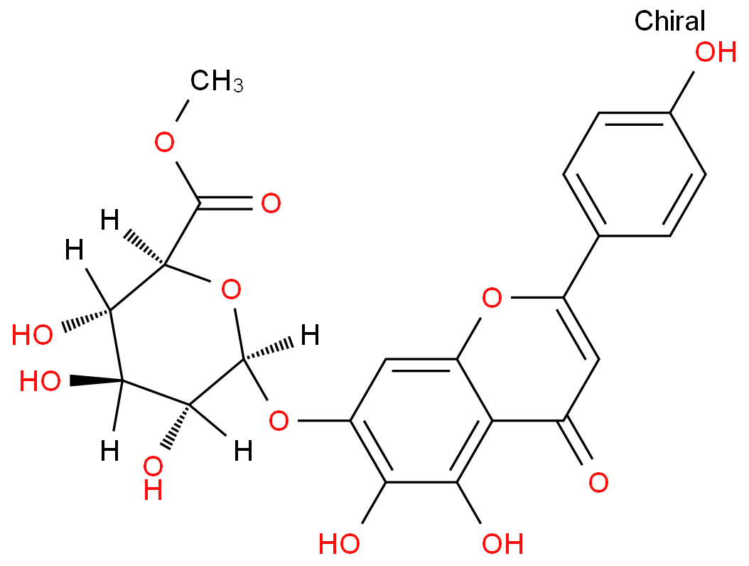 野黄芩苷甲酯化学结构式