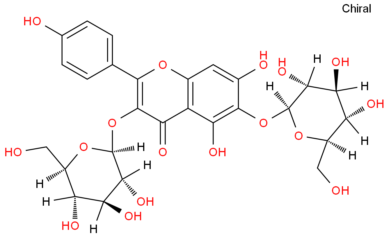 6-羟基山柰酚-3,6-二-O-葡萄糖苷 产品图片