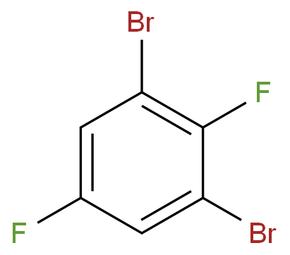 2,5-二氟间二溴苯化学结构式