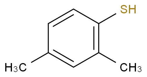2,4-二甲基苯硫酚化学结构式