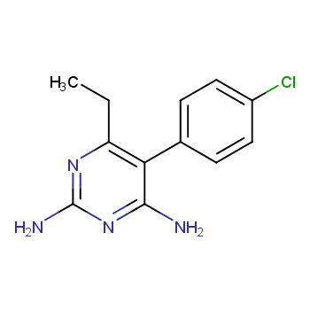 2,4-Pyrimidinediamine,5-(4-chlorophenyl)-6-ethyl-  