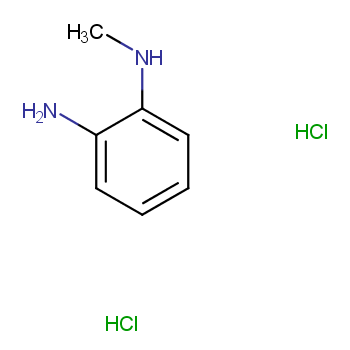 N-甲基邻苯二胺盐酸盐化学结构式
