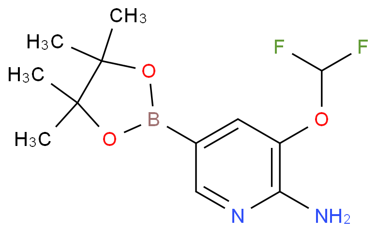 3-(二氟甲氧基)-5-(4,4,5,5-四甲基-1,3,2-二氧杂硼烷-2-基)吡啶-2-胺 CAS号:1188302-00-2科研及生产专用 高校及研究所支持货到付款