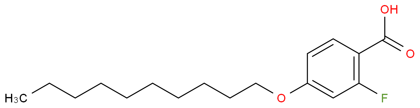 Benzoic acid,4-(decyloxy)-2-fluoro-  