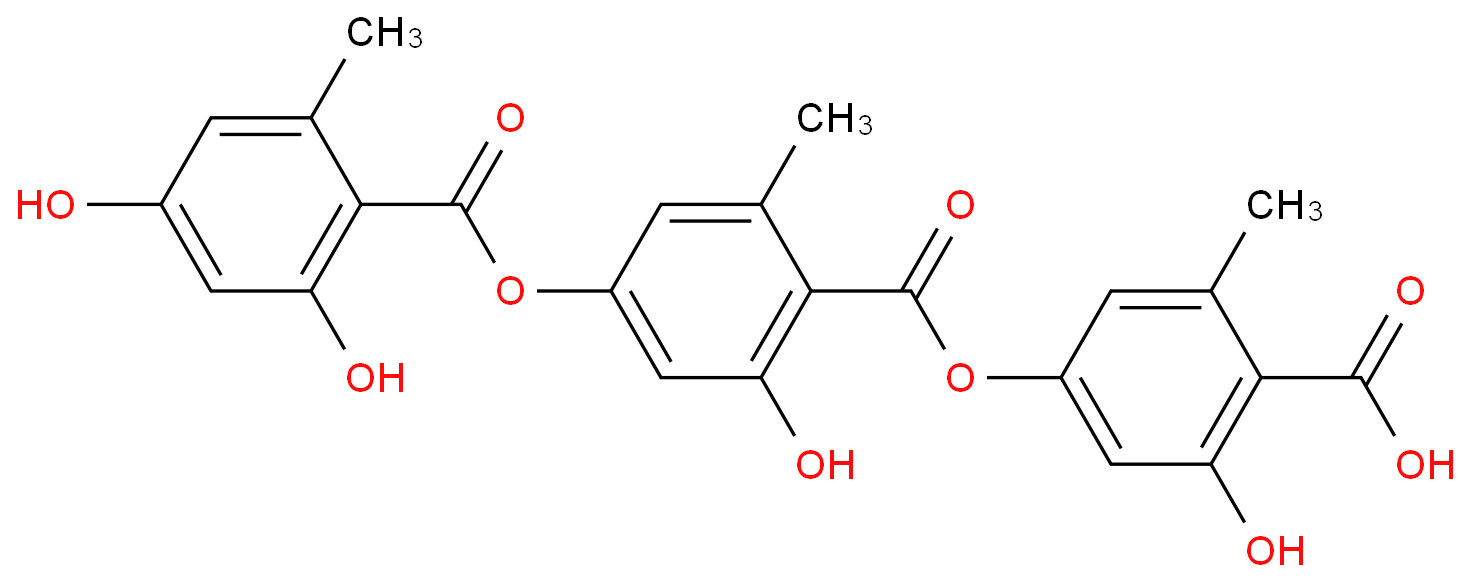 石耳酸化学结构式