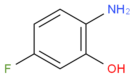 2-氨基-5-氟苯酚化学结构式