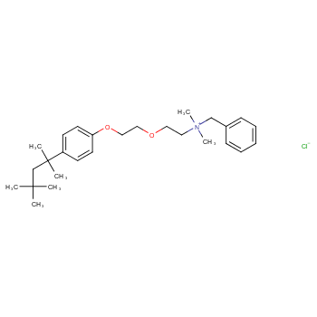 氯化苄乙氧铵化学结构式