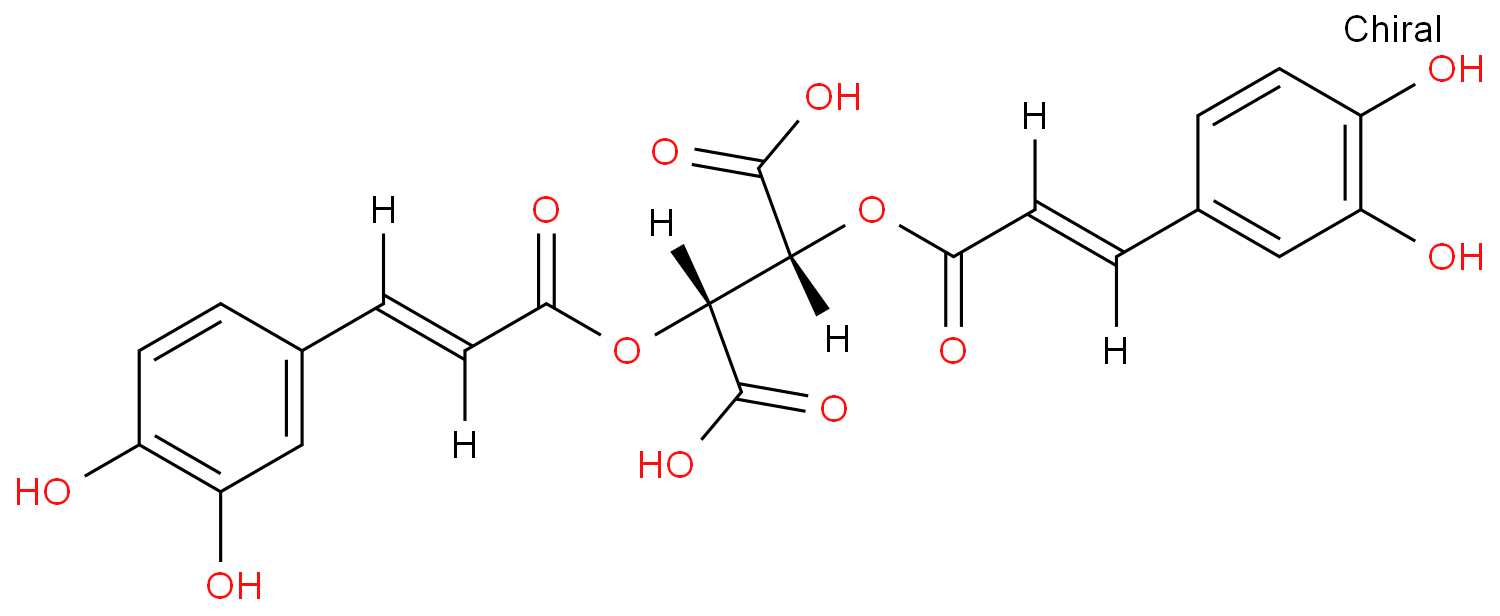 菊苣酸化学结构式