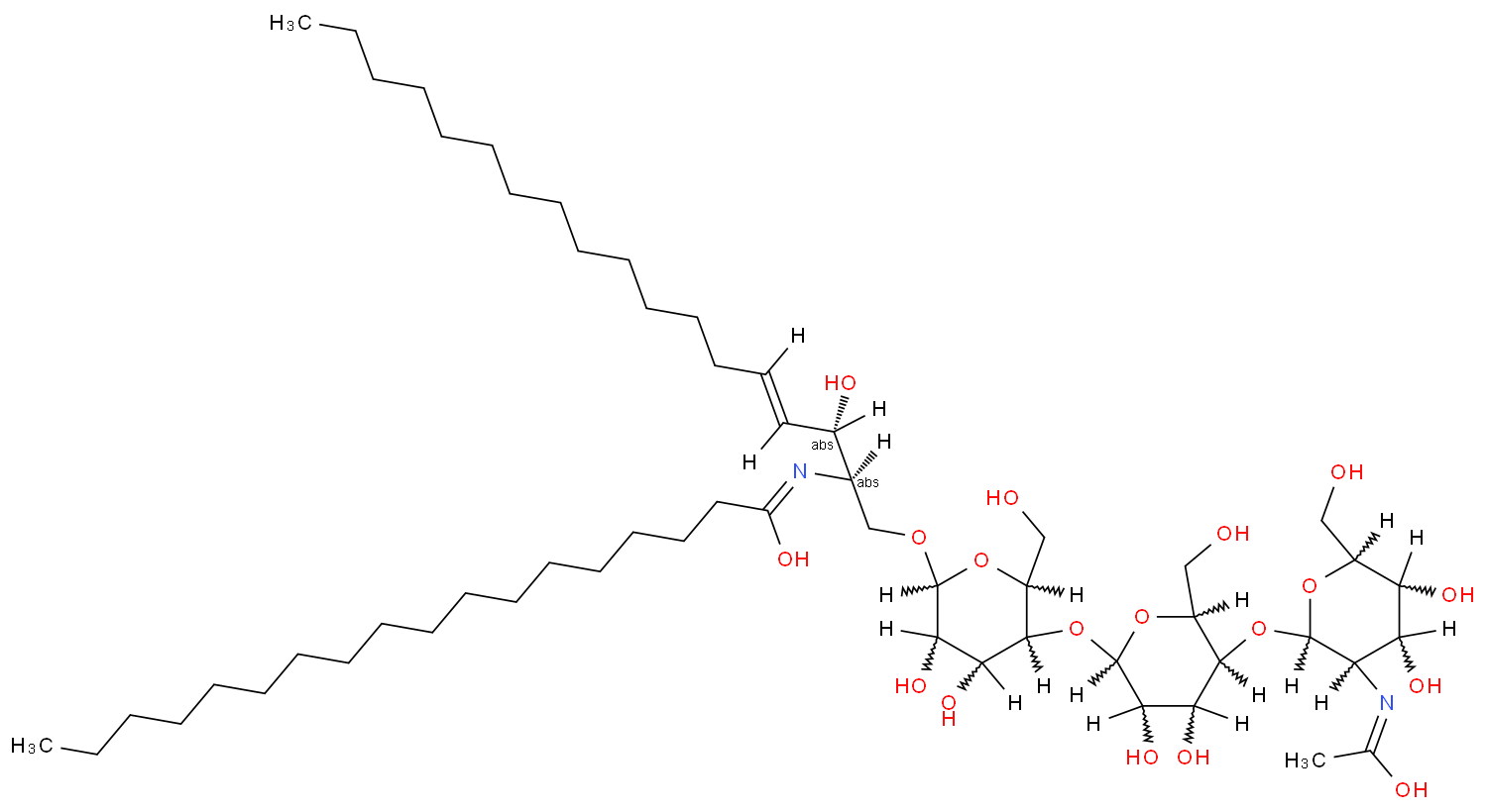 Ceramide,1-O-[O-2-(acetylamino)-2-deoxy-b-D-galactopyranosyl-(1®4)-O-b-D-galactopyranosyl-(1®4)-b-D-glucopyranosyl]-