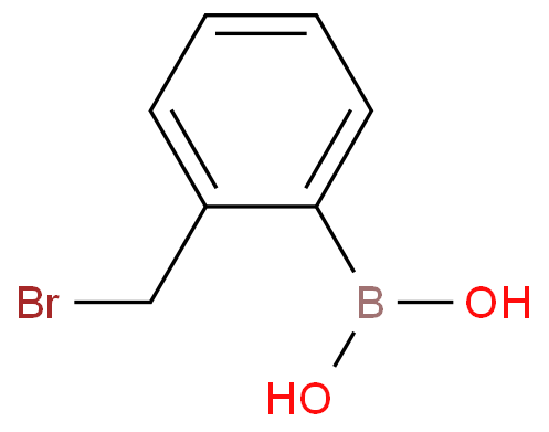 2-(溴甲基)苯硼酸化学结构式