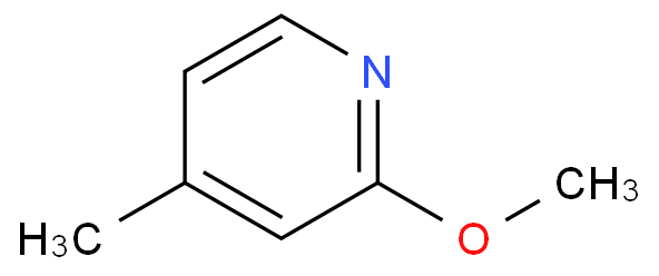 2-甲氧基-4-甲基吡啶化学结构式