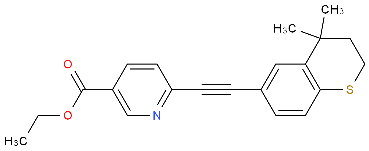 ethyl 6-[2-(4,4-dimethyl-2,3-dihydrothiochromen-6-yl)ethynyl]pyridine-3-carboxylate