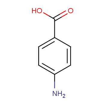 4-Aminobenzoic acid structure