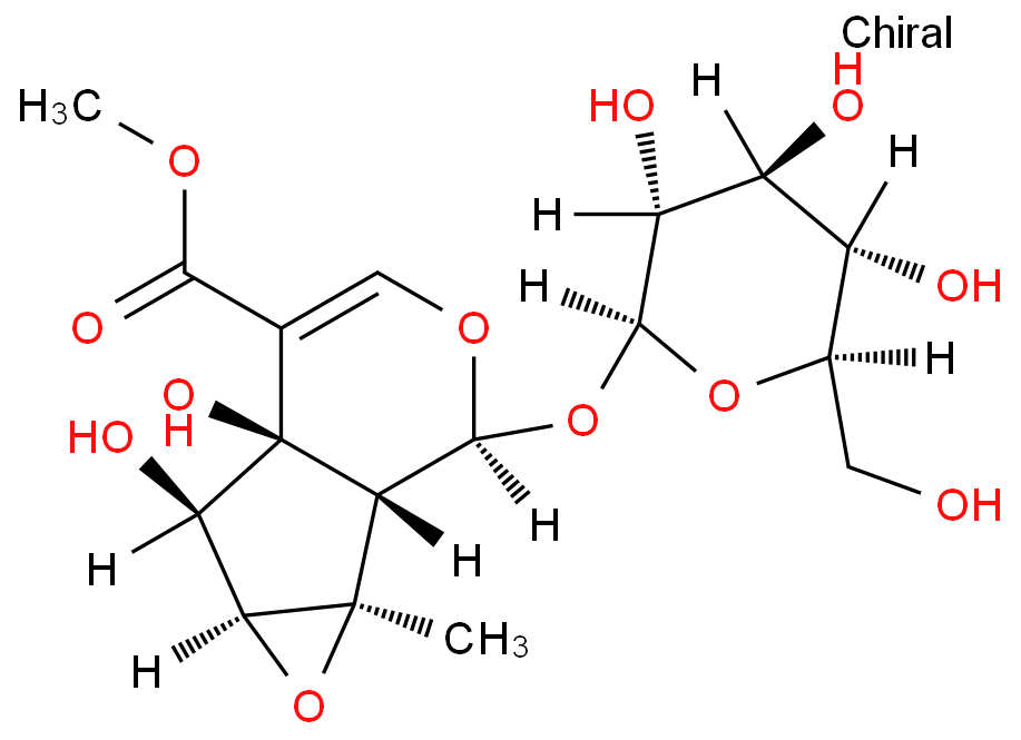 methyl (1aR,1bS,2S,5aR,6R,6aS)-5a,6-dihydroxy-1a-methyl-2-[(2S,3R,4S,5S,6R)-3,4,5-trihydroxy-6-(hydroxymethyl)oxan-2-yl]oxy-1b,2,6,6a-tetrahydrooxireno[1,2]cyclopenta[4,5-c]pyran-5-carboxylate