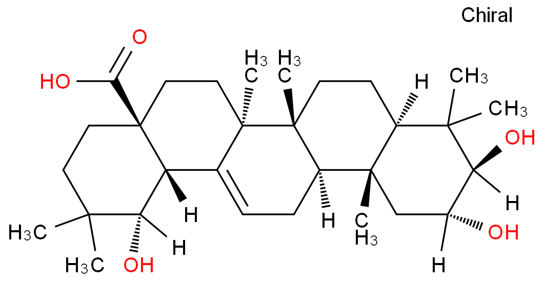 2α,3β,19α-Trihydroxyolean-12-en-28-oic acid