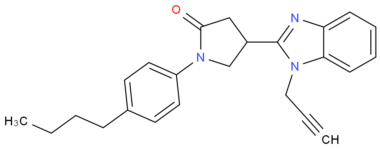 1-(4-butylphenyl)-4-(1-(prop-2-yn-1-yl)-1H-benzo[d]imidazol-2-yl)pyrrolidin-2-one