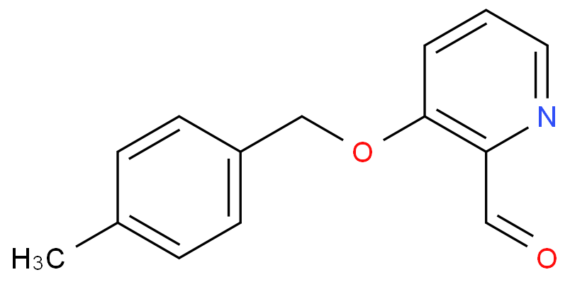 3-((4-Methylbenzyl)oxy)picolinaldehyde structural formula image