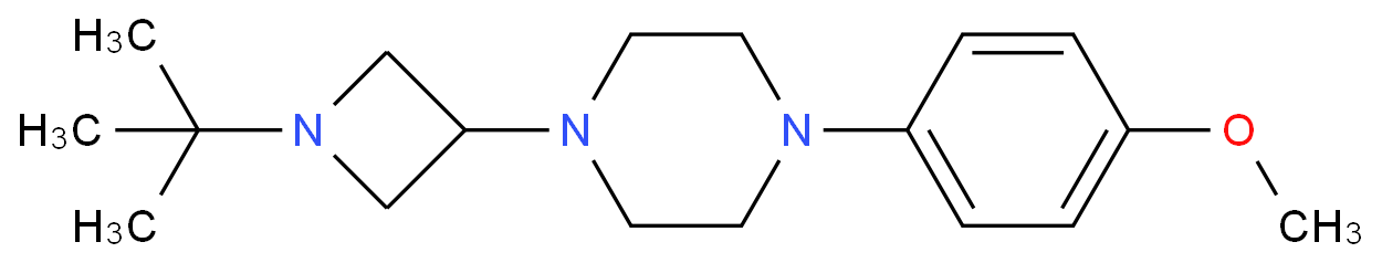 N-T-BUTYL-3-(4-(P-METHOXYPHENYL)PIPERAZINYL)AZETIDINE
