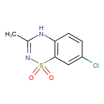 氯甲苯噻嗪化学结构式