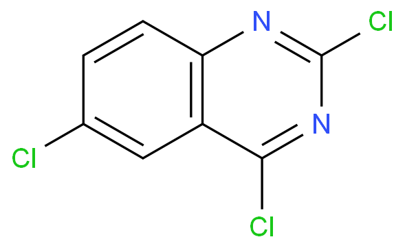 2,4,6-三氯喹唑啉化学结构式