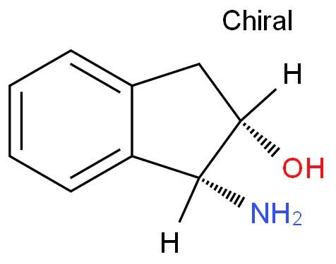 (1R,2S)-1-氨基-2-茚醇化学结构式
