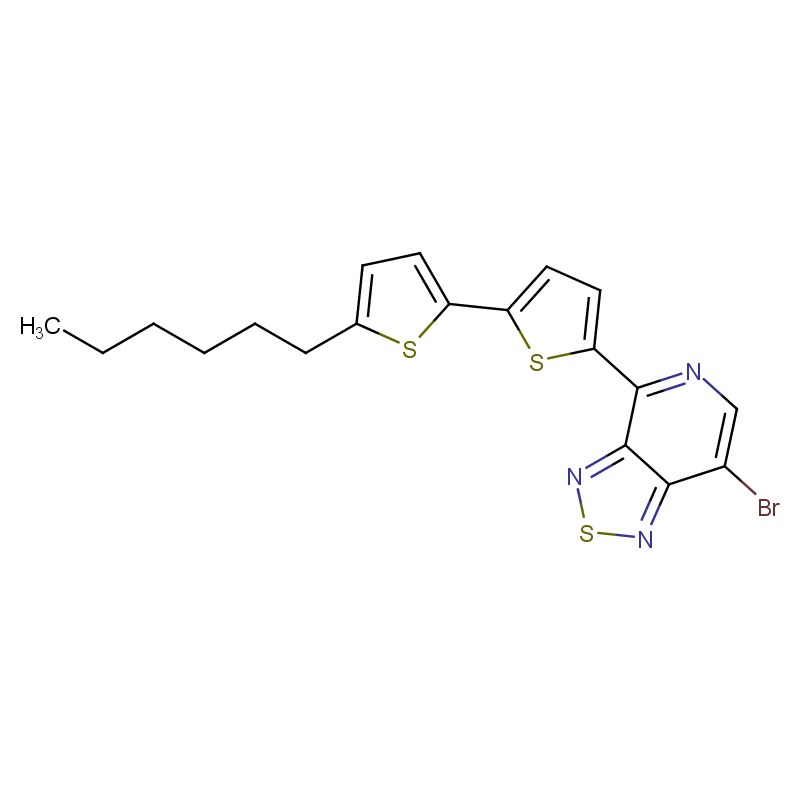 7-溴-4-(5'-己基-[2,2'-联噻吩]-5-基)-[1,2,5]噻二唑并[3,4-C]吡啶 CAS号:1334680-01-1科研及生产专用 高校及研究所支持货到付款