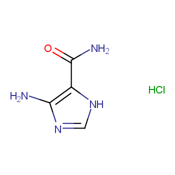 4-氨基-5-咪唑甲酰胺盐酸盐化学结构式