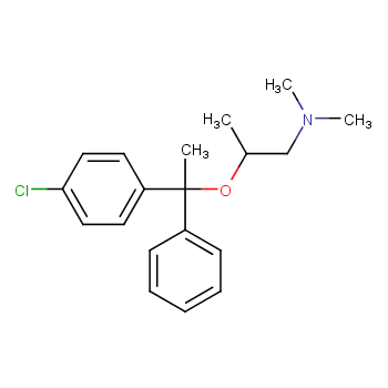 1-Propanamine,2-[1-(4-chlorophenyl)-1- phenylethoxy]-N,N-dimethyl-   