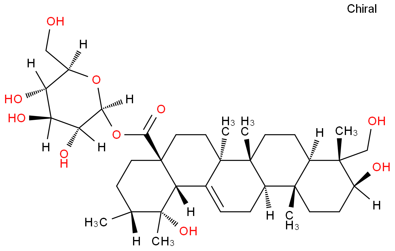 1-O-[(3β)-3,19,23-Trihydroxy-28-oxours-12-en-28-yl]-β-D-glucopyra nose