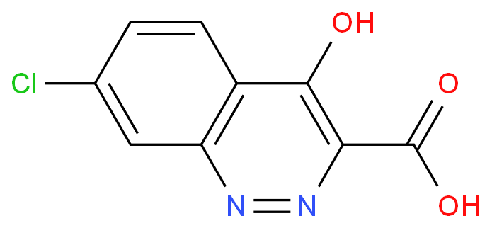 3-Cinnolinecarboxylic acid, 7-chloro-4-hydroxy- structure