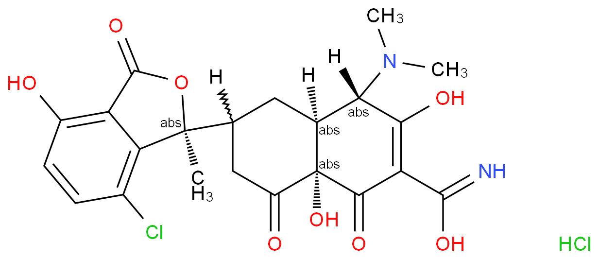 异四环素化学结构式