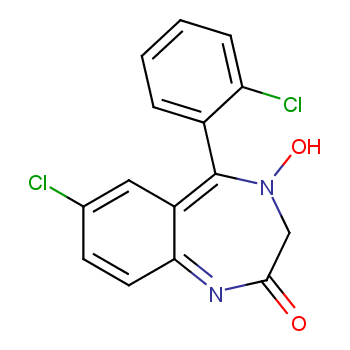 7-Chloro-2-oxo-5-(2-chlorophenyl)-1,4-benzodiazepine-4-oxide