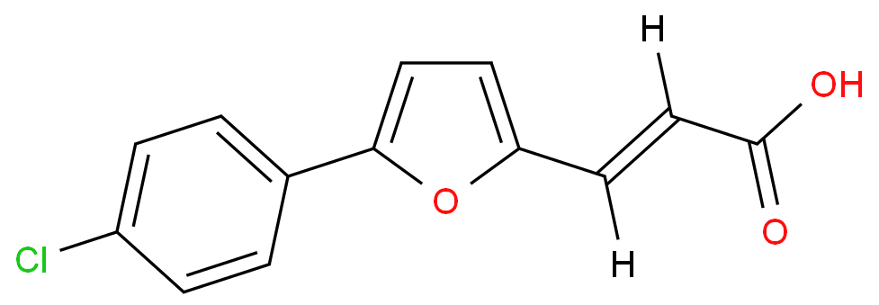 2-Propenoic acid, 3-[5-(4-chlorophenyl)-2-furanyl]-, (E)-