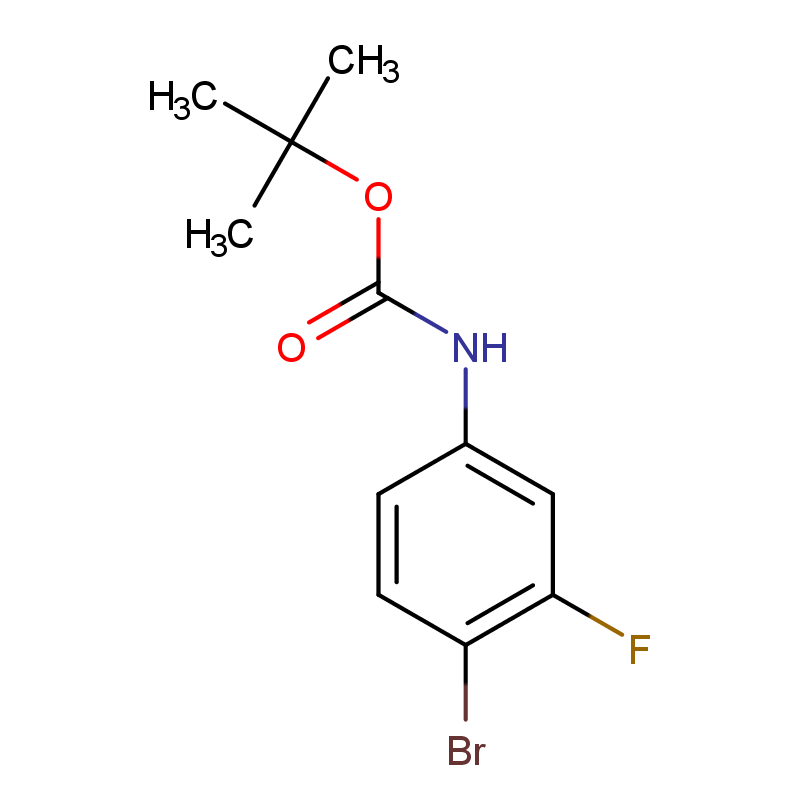 (4-溴-3-氟苯基)氨基甲酸叔丁酯 CAS号:868735-43-7科研及生产专用 高校及研究所支持货到付款