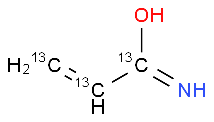 丙烯酰胺-13C3化学结构式